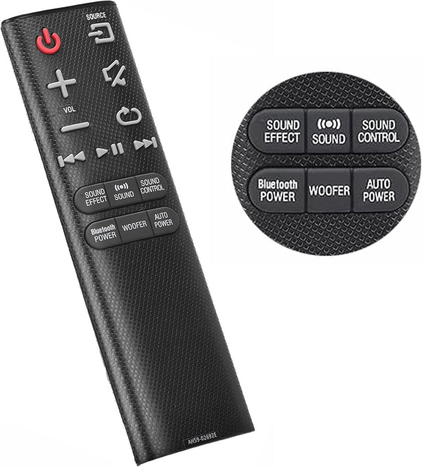 Replacement Remote AH59-02692E for Samsung Soundbar and HW Series Speaker System