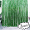 Iridescent Foil Fringe Curtains for Rainforest Jungle Theme Party Supplies, 2 Packs (W) 3.28*(H) 6.56 Ft