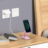 HZZADZXW 4-8 Inch Cell Phone Stand, Adjustable Angle and Height Cell Phone Holder for Desk, Foldable and Portable