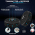 PyleUsa Wireless Low-Latency Transmitter/Receiver Set for Presentations, Projectors, TV, Soundbar, Includes Lavalier Mic