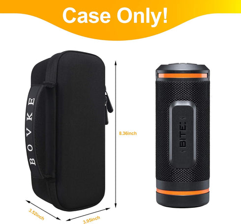 BOVKE Carrying Case for Bushnell Wingman 2 /Bushnell Wingman Golf GPS Bluetooth Speaker, Extra Mesh Pocket for Charging Cords and Accessories, Black