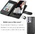 Njjex Wallet Case for Galaxy S21 5G - Black, 9 Card Slots, PU Leather, Detachable Kickstand, Magnetic Cover & Lanyard