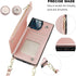 Bocasal Crossbody Wallet Case for iPhone 13 Pro Max, RFID Blocking Card Slot Holder, Magnetic Flip Folio Purse
