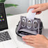 DDgro Travel Organizer Mini Pouch, Small Accessories Case for Cable/Charger & Tech Essentials (Black-Mini)