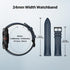 Ticwatch Pro 5 Smartwatch Band Replacement 24mm Width Leather Watch Strap Quick Release Genuine Watch Band Only for Pro 5 Watch, Smart Casual Blue