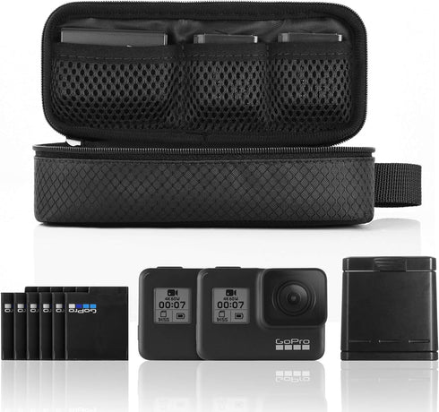 TXEsign DSLR Camera Battery Storage Bag - Battery Holder Case for GoPro Hero 10 9 8 7 6 5 4