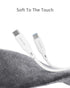 USB C to USB C Cable, 100W 6.8ft Soft Silicone Fast Charge for MacBook Pro 2022, iPad Pro, Samsung Galaxy