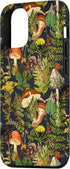 iPhone 12/12 Pro Case - Mushroom Woodland Scene with Elderberries Fungi Nature Shrooms