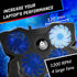 KLIM Wind Laptop Cooling Pad - 2024 Version, Powerful Rapid Action Cooling Fan with 4 Fans at 1200 RPM