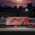 Shine Through PBT Keycaps, Double Shot Side Printed Keycaps, Cherry Profile Dye-Sub Key Caps, Japanese Anime Keycap Set