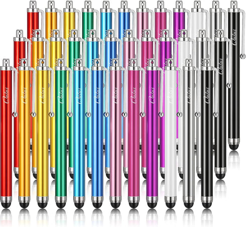 Outus Stylus Pen Set of 36 for Universal Capacitive Touch Screens, Compatible with iPhone, iPad, Tablet (Multicolor)