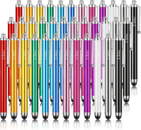 Outus Stylus Pen Set of 36 for Universal Capacitive Touch Screens, Compatible with iPhone, iPad, Tablet (Multicolor)