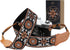 Padwa Lifestyle Camera Strap - 2" Wide Double Layer Cowhide Cotton Strap, Vintage Jacquard Embroidery for DSLR Cameras