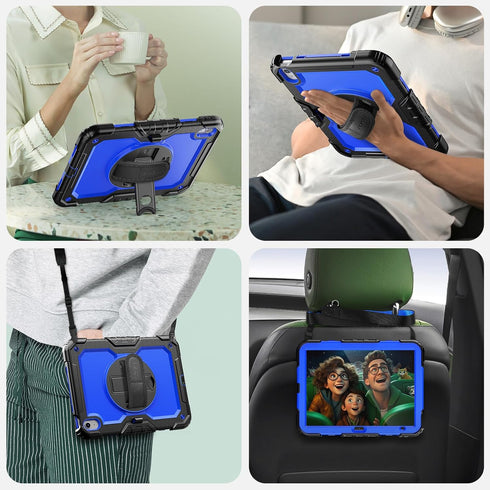 SEYMAC (A16) 11th/10th 2025/2022 (11/10.9), Case for iPad Generation Heavy Duty Full-Body Shockproof Protective Case