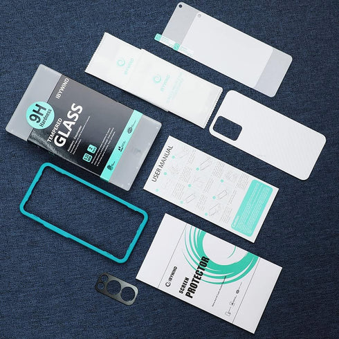 Ibywind Screen Protector for Oneplus Nord 2 5G - 2Pcs Tempered Glass, Camera Lens Protector, Easy Installation