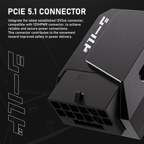 EZDIY-FAB PCIe 5.1 Adapter - 600W 12+4pin, 16pin 12VHPWR GPU Power Connector for RTX 3090Ti, 4070Ti