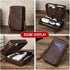 Electronic Organizer Case Tech Kit, Handmade Leather, Portable Travel Storage for Phone, USB Cables, Chargers