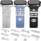 JR.DM 11-Pcs Super Bling Watch Charms with 9-Pcs Decorative Rings, Compatible with Apple Watch Band Accessories