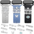 JR.DM 11-Pcs Super Bling Watch Charms with 9-Pcs Decorative Rings, Compatible with Apple Watch Band Accessories