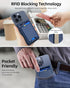 Magsafe Wallet for iPhone - Strongest Magnetic Wallet with Adjustable Stand, Works with Apple Find My, 6 Cards Holder,