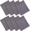 Wisdompro 8-Pack Microfiber Cleaning Cloth for Camera Lens, Glasses, and Electronics - Grey