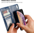 Bocasal Wallet Case for iPhone Xs/X, PU Leather Magnetic Detachable Kickstand Shockproof Cover for iPhone X