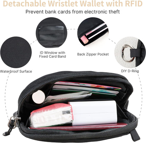FUVLIFE Clip and Go Strap for Phone with Wallet Crossbody, Cell Phone Lanyard for Women Men, Adjustable Phone Strap