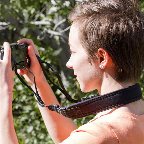 OP/TECH USA Mirrorless Camera Strap with Quick Disconnects - Lightweight (Black)