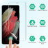 EGV 3 Pack Screen Protector Compatible for Samsung Galaxy S21 Ultra 6.8-inch, HD Clear Flexible Film, Positioning Tool, Support Fingerprint, Bubble Free, Model No. ZU