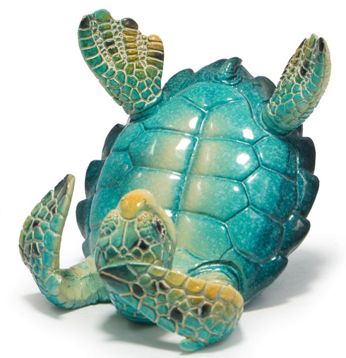 Hodao Summer Sea Turtle Figurines Decoration Turtle Cell Phone Stand Holder for Home Office Desk Ocean Style Phone