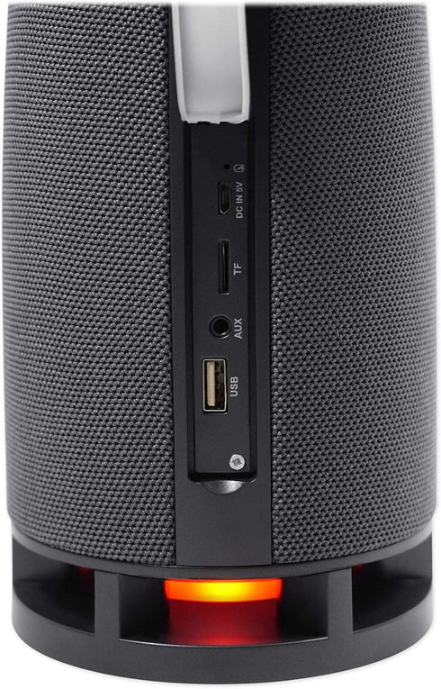 Rockville RockShip 50 Watt Portable Bluetooth Speaker with LED Lights and Radio