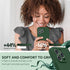 SURPHY Compatible with iPhone 13 Pro Case with Screen Protector, Liquid Silicone Phone Case, Clover Green, 6.1 inch