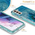 Esdot Case for Samsung Galaxy S21 Plus, Military Grade Rugged Cover with Fashionable Designs for Women, Agate Stone