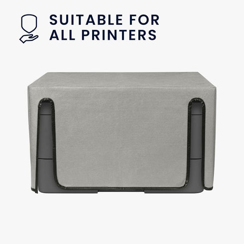 kwmobile Dust Cover for Brother DCP-L2530DW / L2550DN - Printer Case, Light Grey Fabric Protector