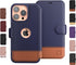 iPhone 13 Pro Max Wallet Case with Card Holder, Slim Durable Faux Leather Flip Cell Phone Case - Desert Sky