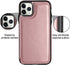HianDier Wallet Case for iPhone 11 Pro Max, Slim Protective Case, Rose Gold, Credit Card Slot Holder