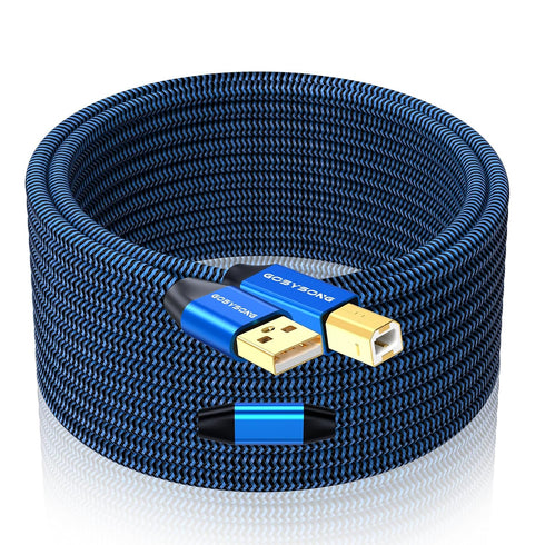 40ft Active USB A to B Cable - High Speed Long Printer