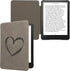 kwmobile (2024)/Colorsoft Cover Compatible with Amazon Kindle Paperwhite Cover - eReader Case - Brushed Heart Grey