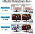 Movcle 2 4K@60hz HDMI Splitter for Dual Monitors, Dual HDMI Adapter for Monitors, Display, USB C to Double Adapter