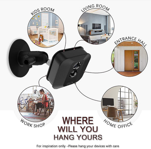 HOLACA Screwless Wall Mount Bracket for Blink Outdoor, Blink Outdoor 4 Camera, Blink XT2, Blink Indoor, Easy to