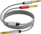 Insert Cable 6ft, 1/4 Stereo to Dual 1/4 Mono Cable, Stereo Breakout 1/4 Y Cable, Compatible with Amplifiers, Speaker