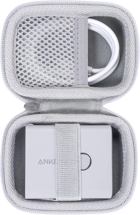 khanka Hard Case Replacement for Anker 45W Wall Charger, 5,000mAh 20W Portable Charger, Case Only (White)