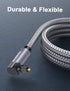 90 10ft/3M 360 Degree Optical Audio Cable Double Right Angle Optical Cable Degree Free-Rotating Plug Digital Audio
