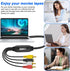 2.0 -1.2M/3.9FT (S-Video+3 XMSJSIY USB Audio Video Capture Card S Video RCA to USB Digital Grabber Recorder CVBS VHS