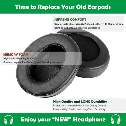 Premium Earpads for Samson CH700 Headphones - Soft Protein Leather & Memory Foam Cushions for Ultimate Comfort.