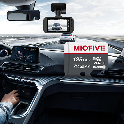 Miofive 3.0 170MB/s, C10, U3, A2, V30, 4K (128GB) Memory Card - Ultimate Micro SD Card with USB Type-C Card Reader