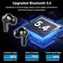 5.4 45H IP7 Wireless Earbuds, Bluetooth Headphones with ENC Noise Canceling Mics, in-Ear Earphones Deep Bass Stereo