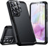 SPIDERCASE Heavy Duty Shockproof Case for Samsung Galaxy A35 5G, Black, 12 FT Military Grade Drop Protection