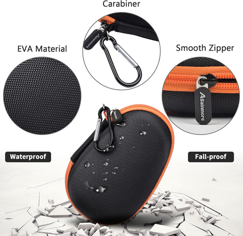 Travel Case Replacement for JBL Clip 5/Clip 4 Bluetooth Speaker, Protective Storage Bag for Charger & USB Cable
