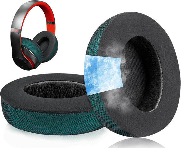 SoloWIT Cooling Gel Replacement Ear Pads for Beats Studio 2 & 3 Headphones, High-Density Noise Isolation Foam